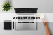 西甲联赛排名 西甲联赛榜