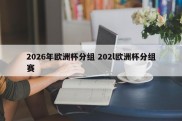 2026年欧洲杯分组 202l欧洲杯分组赛